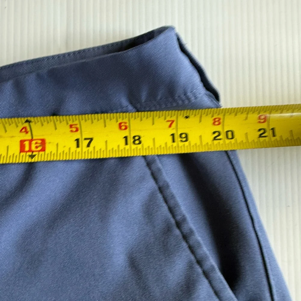 Mizzen + Main Baron Chino Golf Shorts Blue Performance Polyester Size 38 ,‎ 9”
